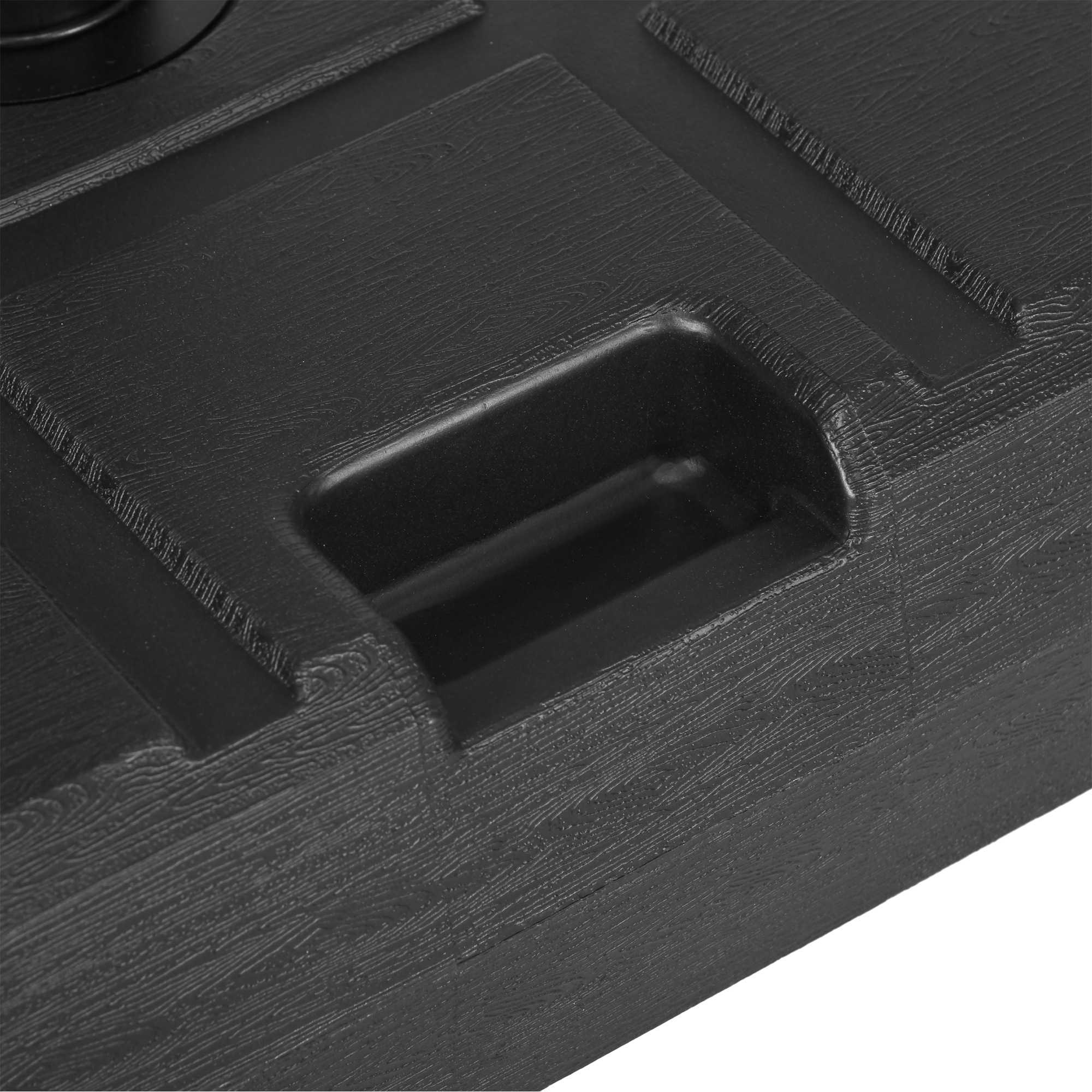 Fyllbar paraplyfot i plast, 30-40 kg, svart