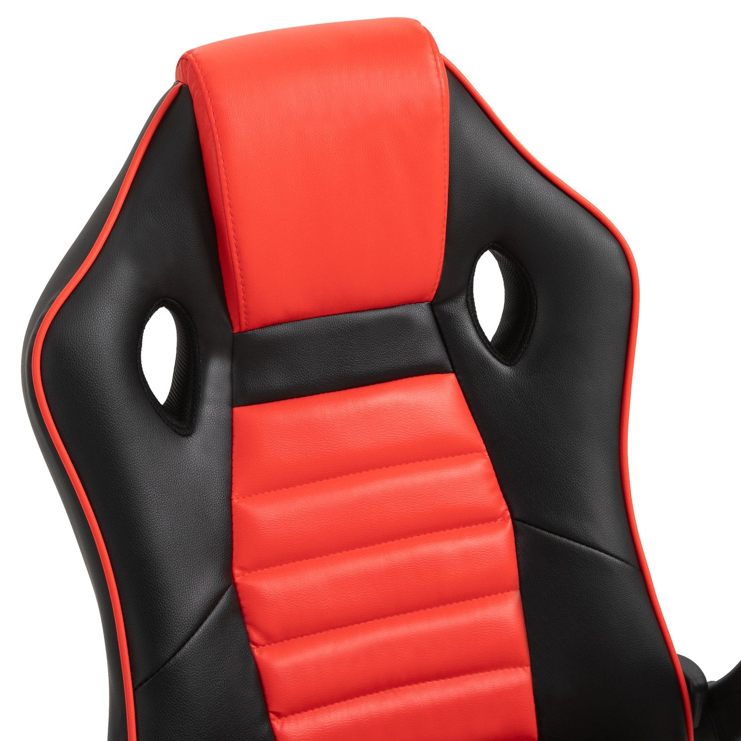 Gaming Racing Stol, Ergonomisk, Justerbar, Röd & Svart