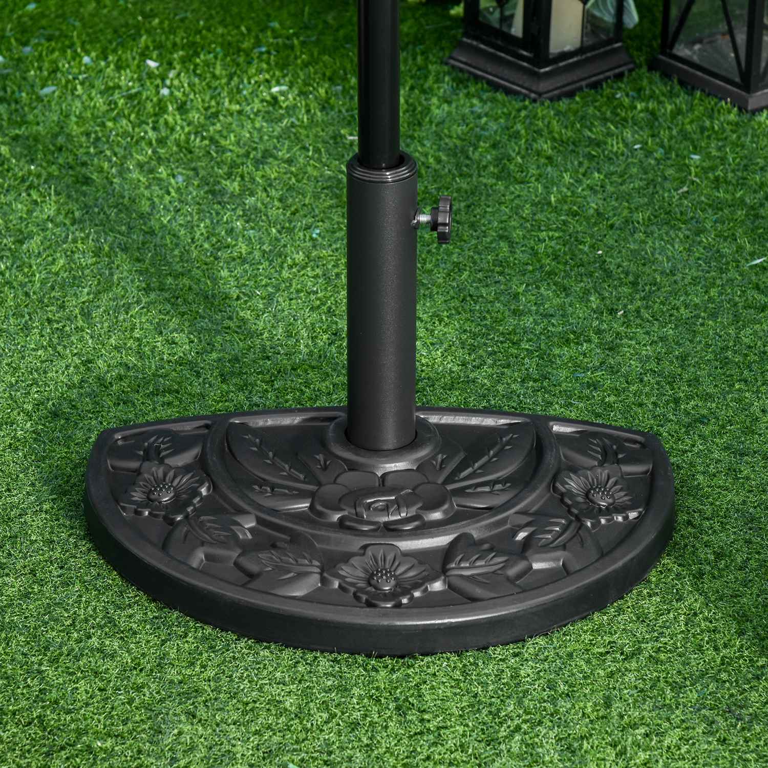 Garden Paraply Base 9Kg, Flower Design, Ø35/38/48Mm
