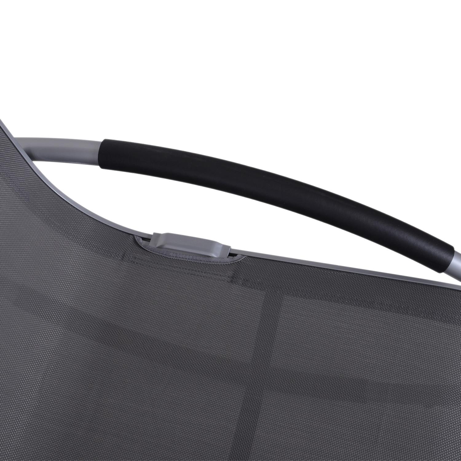 Garden Swing Lounger med kudde, väderbeständig aluminium
