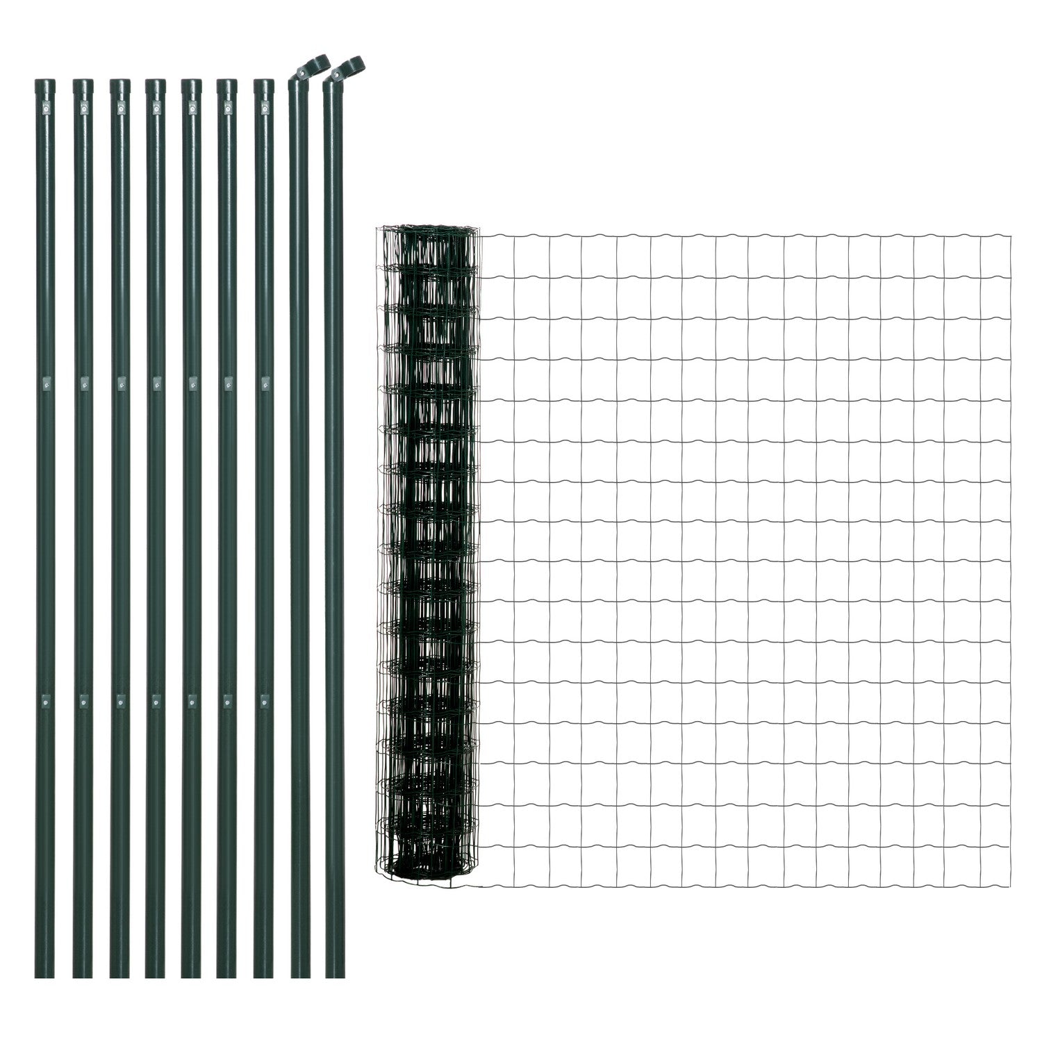 Green Steel Aviary Wire Mesh Trädgårdstaket, 10 x 1,68 m