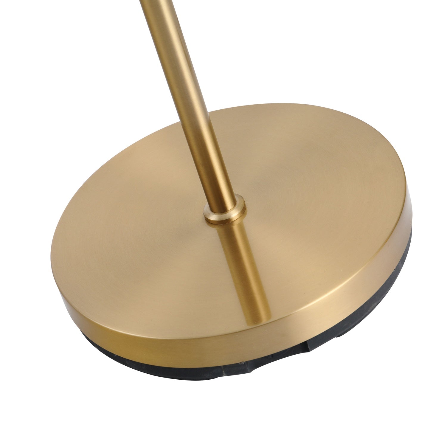 Guldmetall golvlampa med glas – 25x25x171cm