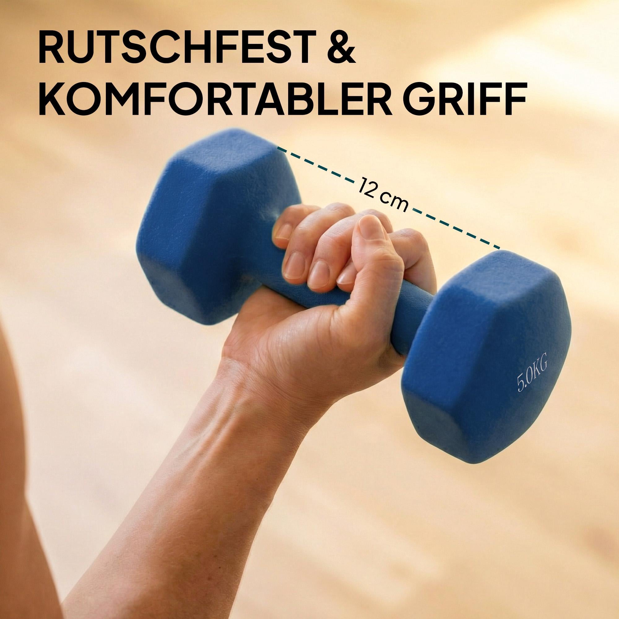 Hantelset med ställ – 1 kg, 3 kg, 5 kg vikter