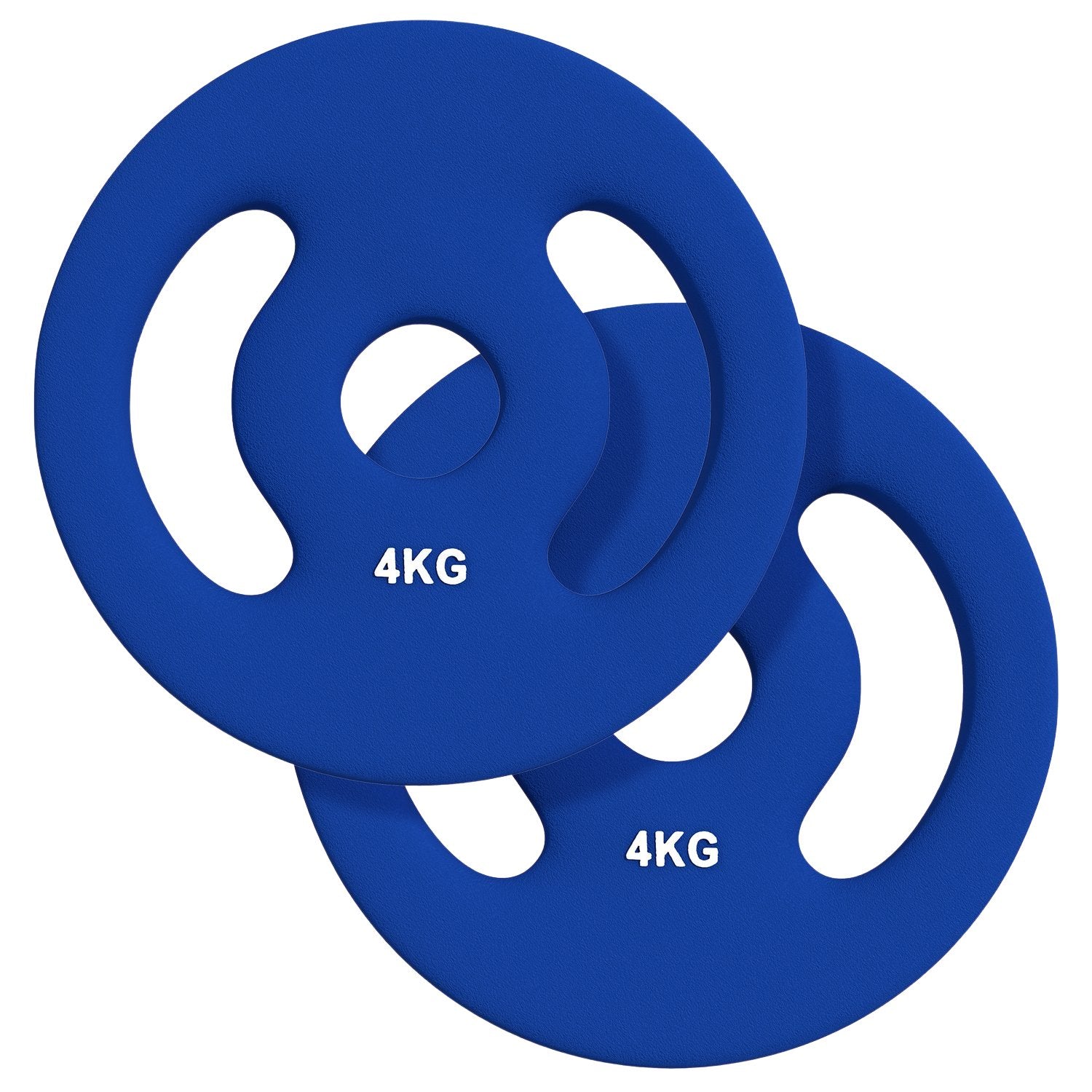 Sada činek, 2 × 4 kg, modrá, vhodná pro tyč 30 mm