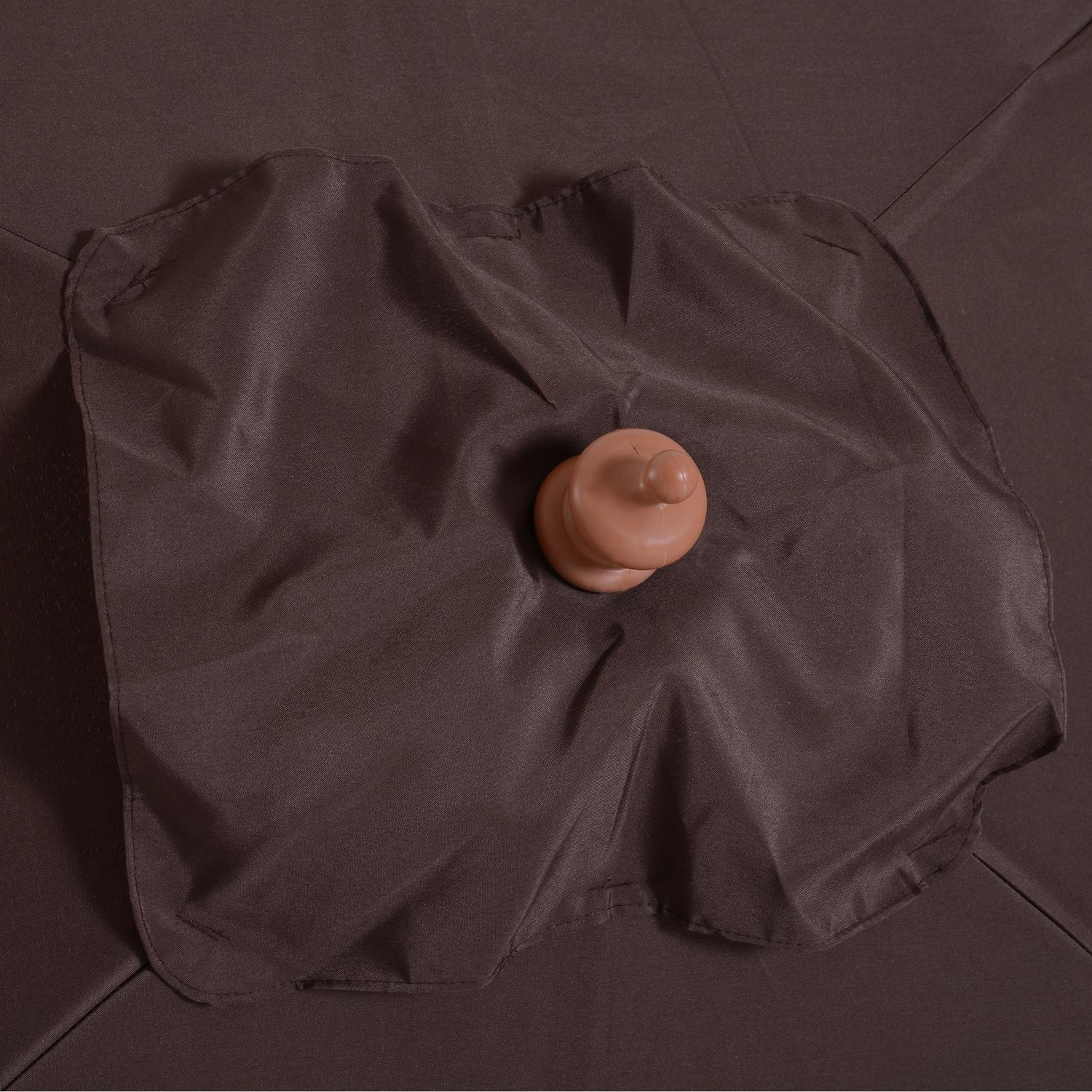 Hopfällbart trädgårdsparasoll – Justerbart gran och polyester 200x150x230 cm