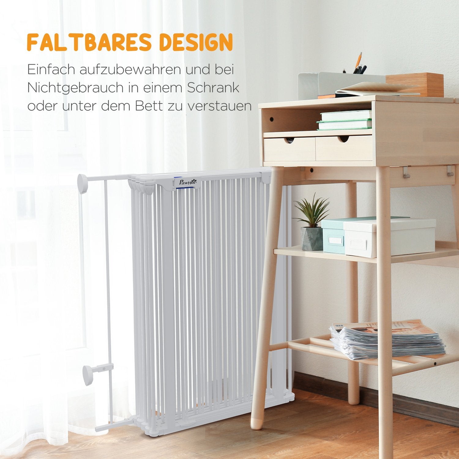 Výběh pro psy, výška 90 cm, skládací venkovní ohrádka s 8 panely