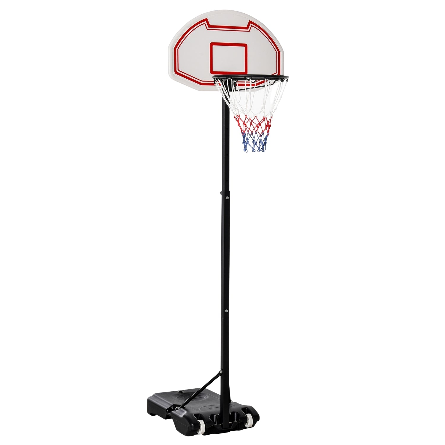 Justerbar basketbåge för barn, 194-249 cm, svart