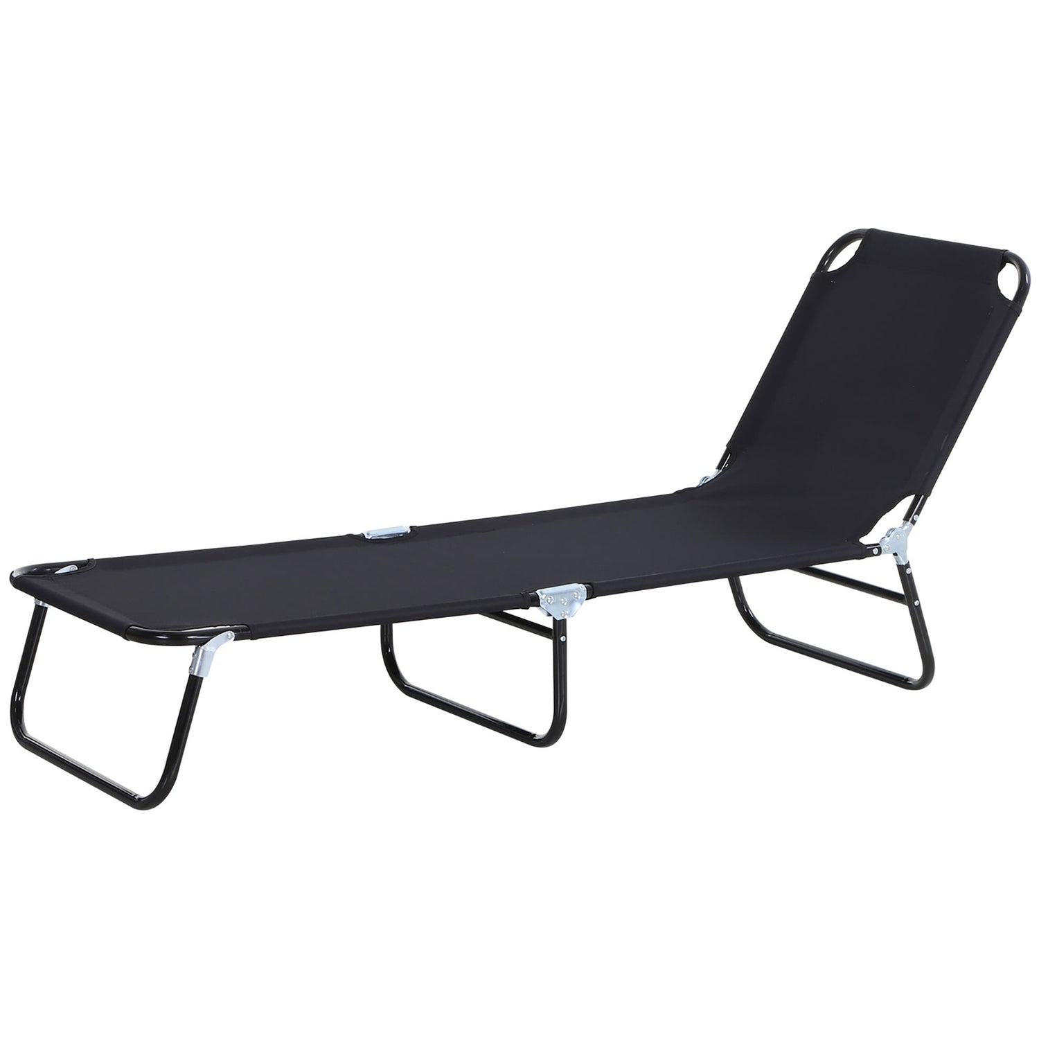 Justerbar solstol för trädgård eller balkong – 188 x 56 x 28 cm