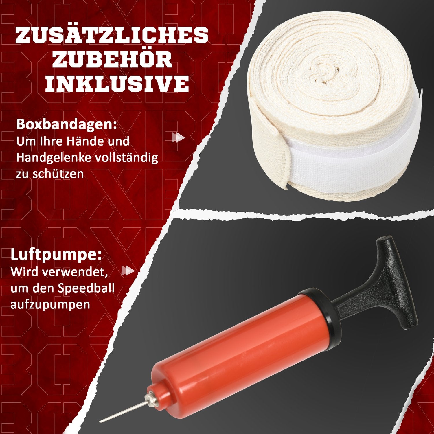 Nastavitelný boxovací stojan s reflexní tyčí, HDPE a kůží