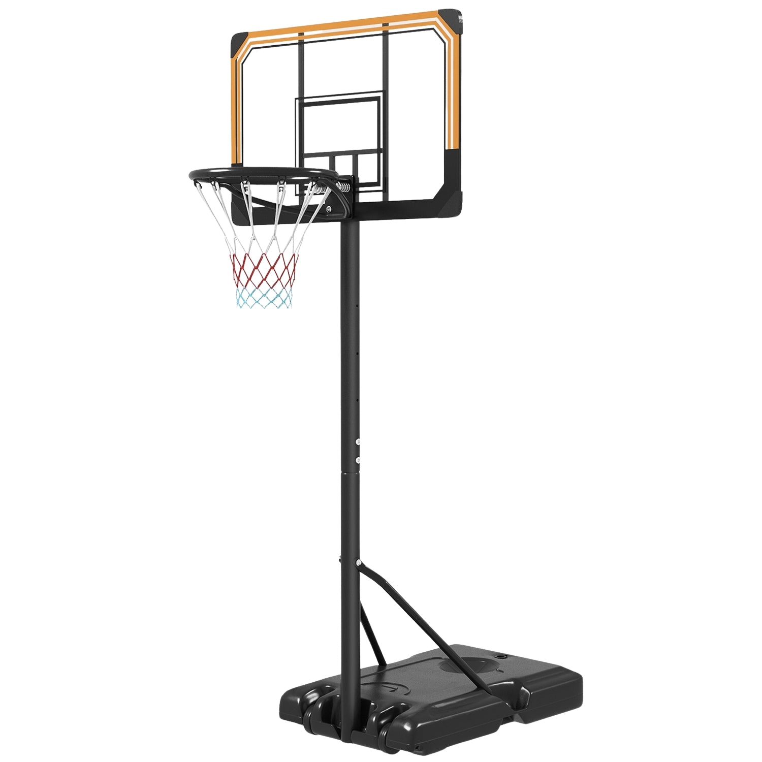 Nastavitelný venkovní basketbalový koš s kolečky – 182–213 cm