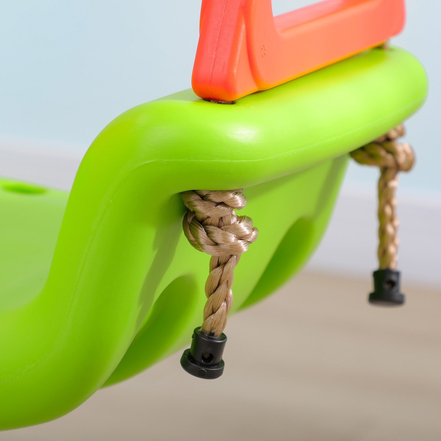 Justerbar utomhusgunga för småbarn, 9M+, 70 kg kapacitet, grön