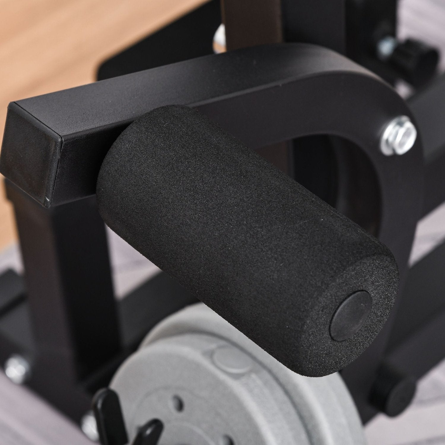 Justerbar viktbänk – skivstångsställ, stålram, multigym