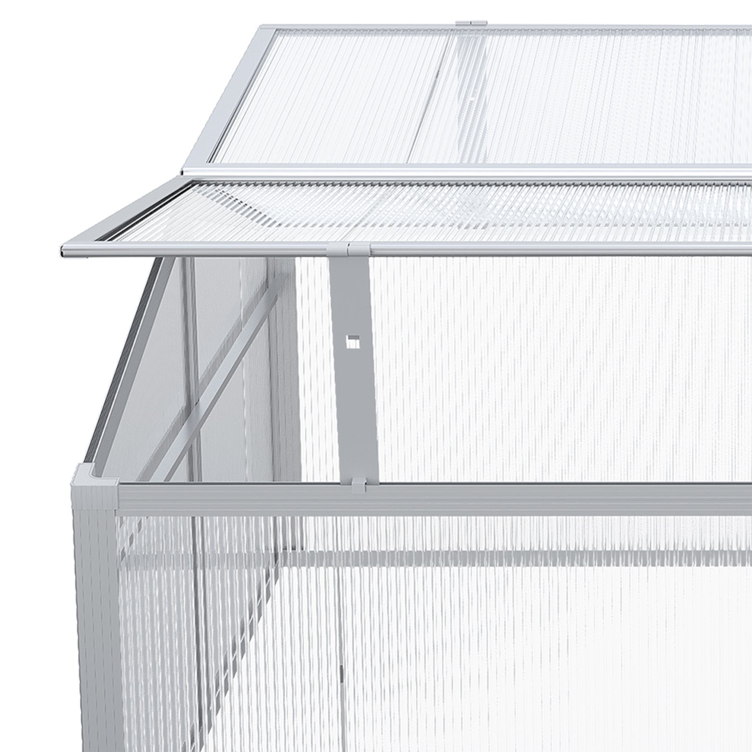 Kallram av aluminium – justerbart tak och UV-skydd