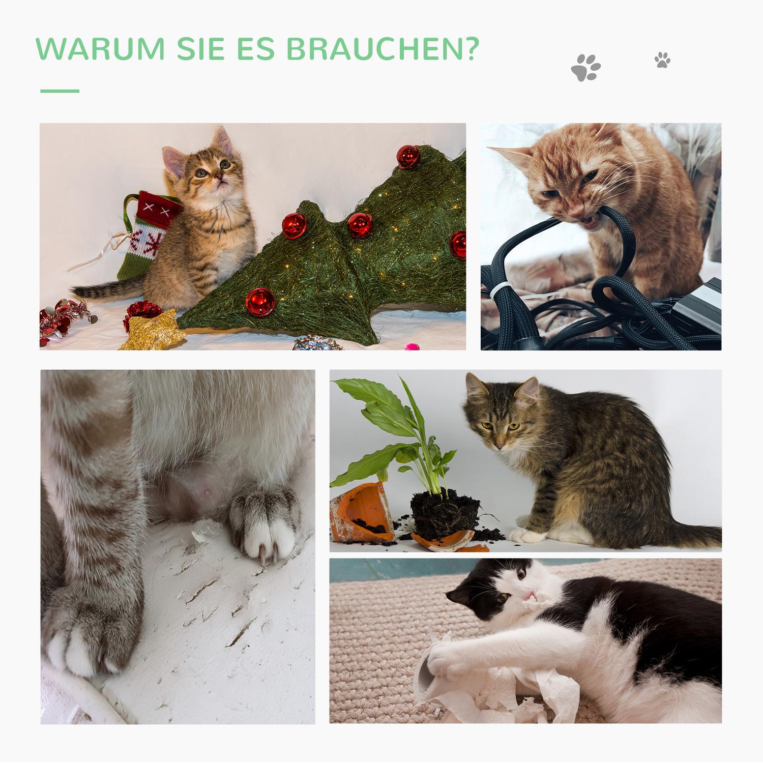 Kattskrapstolpe, kaktusdesign, furu & sisal, 65cm