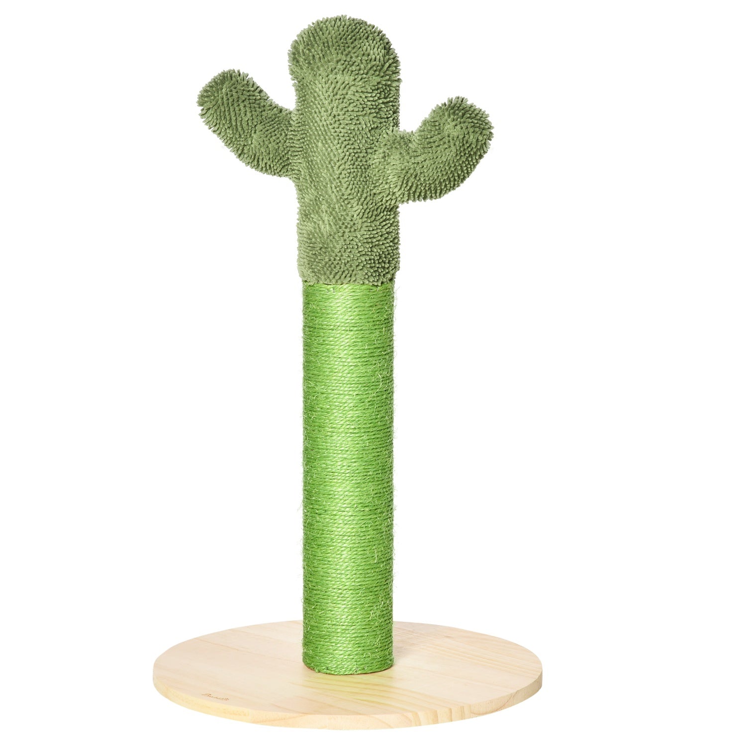 Kattskrapstolpe, kaktusdesign, furu & sisal, 65cm