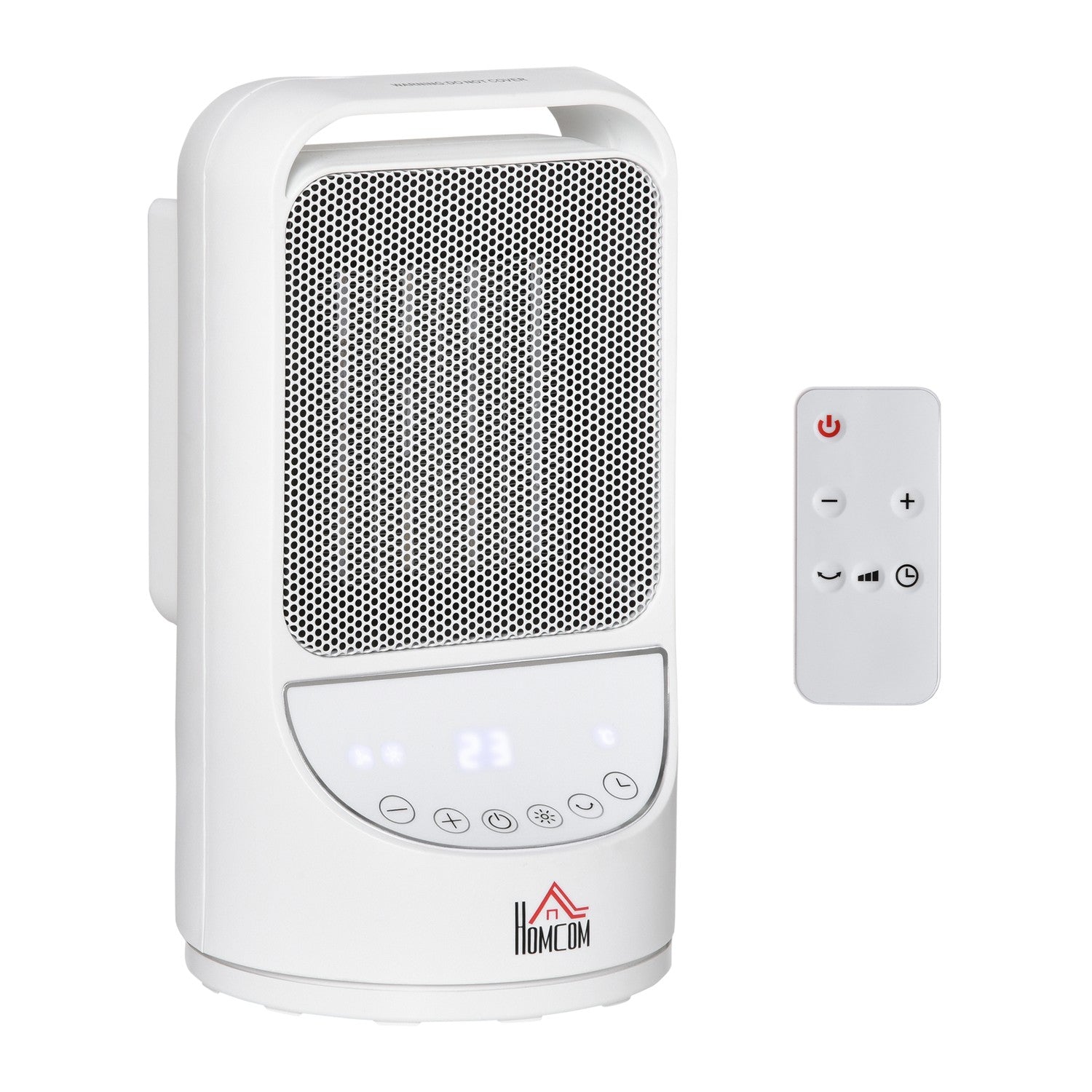 Keramisk elvärmare, 750/1500W, 3 nivåer, timer, oscillerande