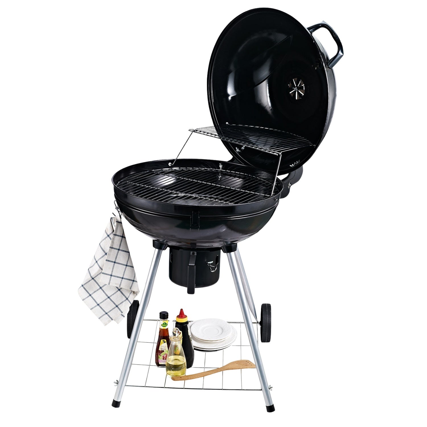 Kolgrill med askfångare, 57 cm diameter