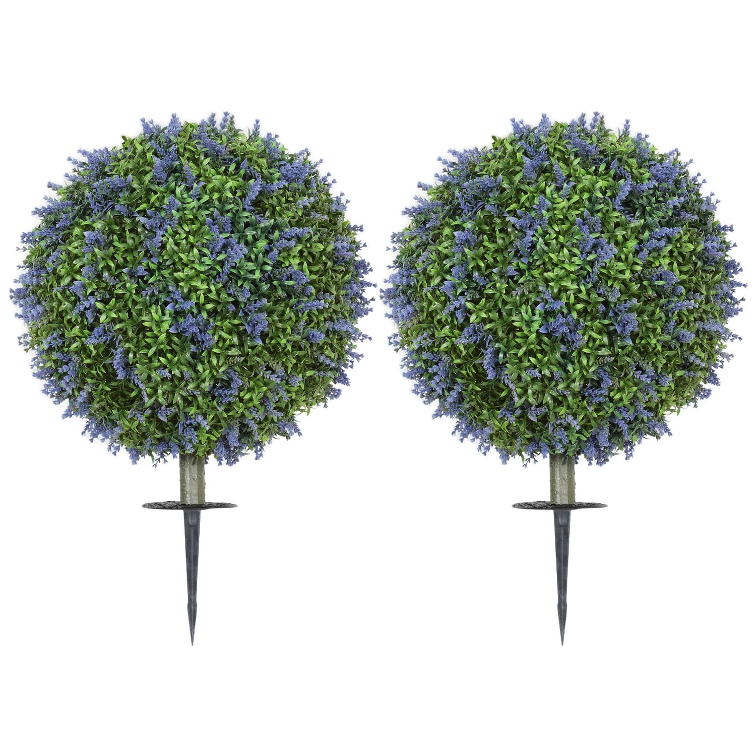 Umělé levandule 60 cm s UV ochranou, sada