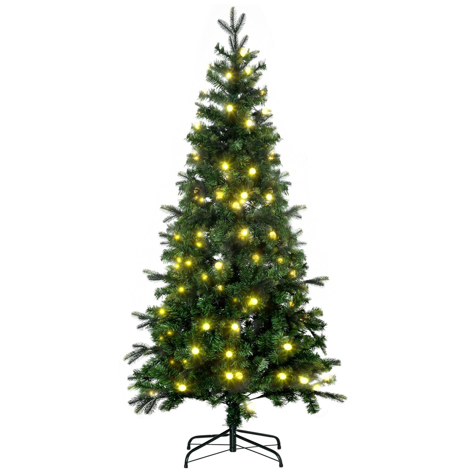Konstgjord julgran, 180 Cm, 260 LED-lampor, naturtrogen design