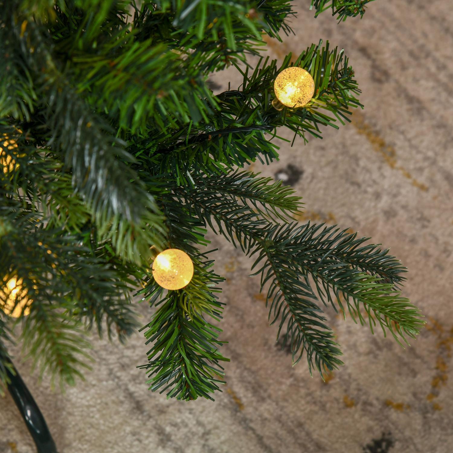 Konstgjord julgran, 180 Cm, 260 LED-lampor, naturtrogen design