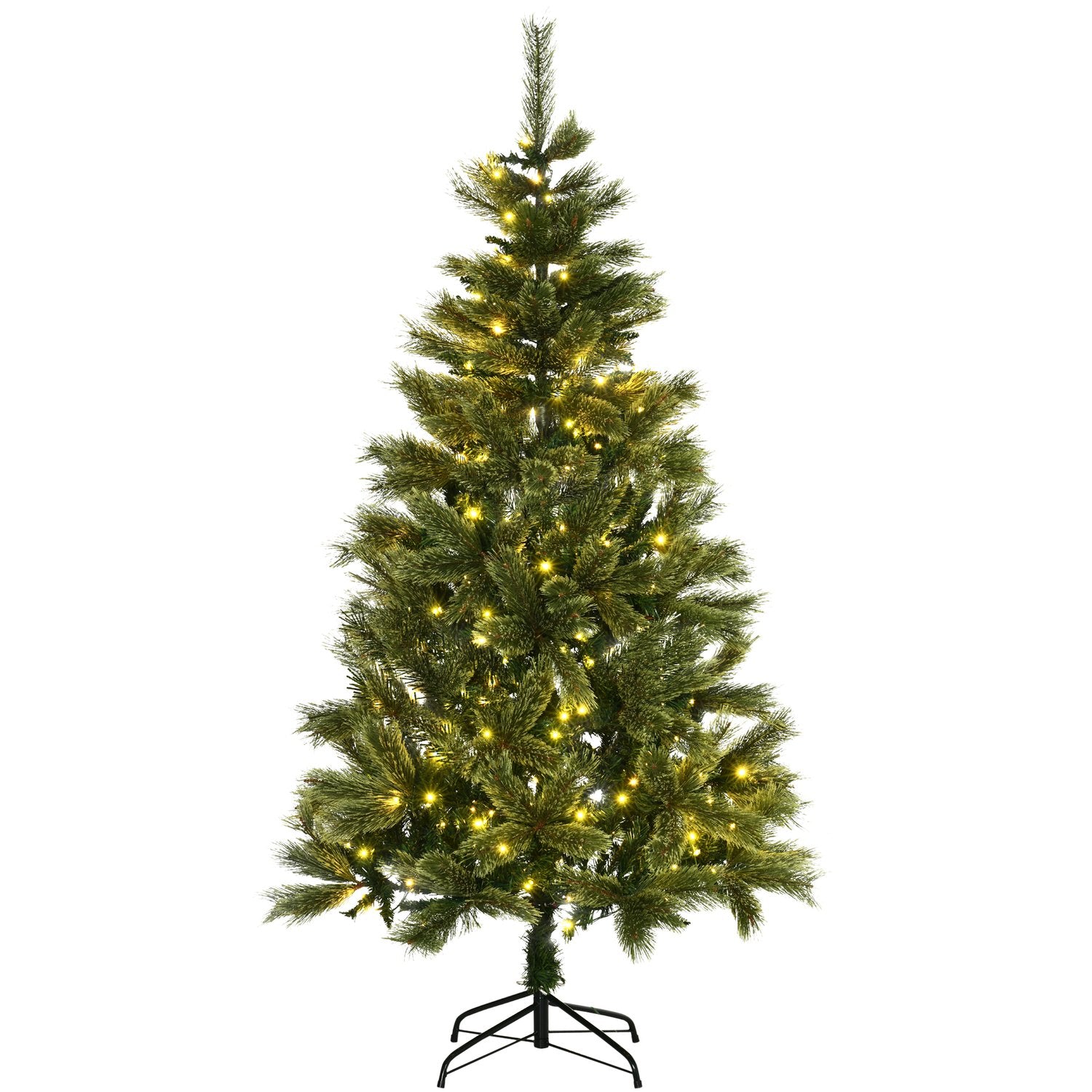 Konstgjord julgran 180cm, 586 tips, 240 LED-lampor