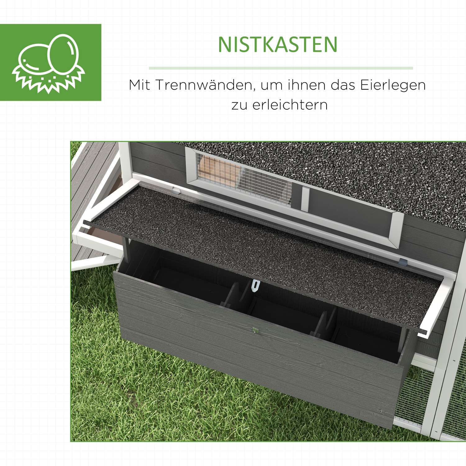 Kycklinghus med bolåda och kör för 8–10 kycklingar