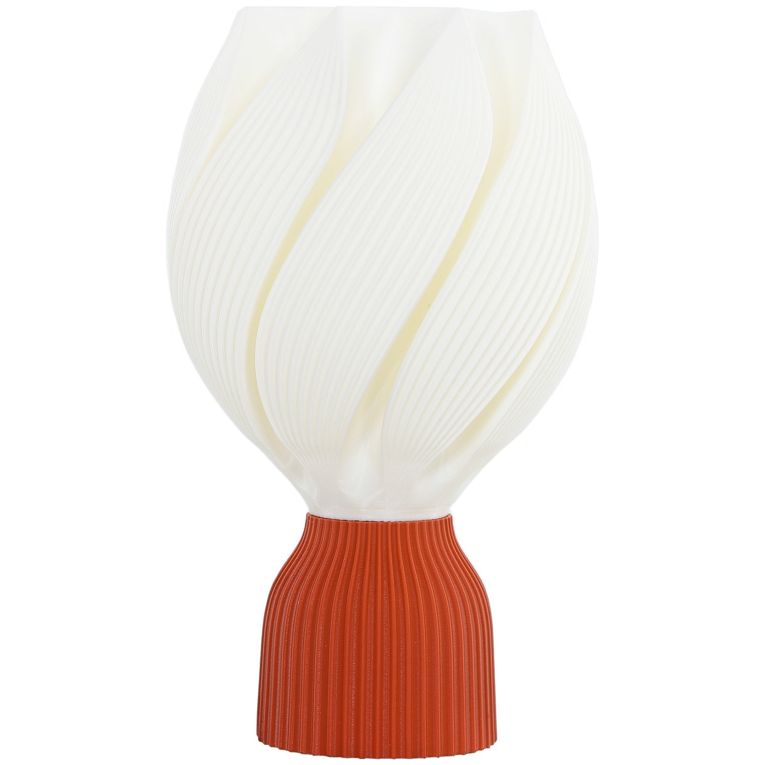 LED stolní lampa s 3D květinovým stínidlem, bílá