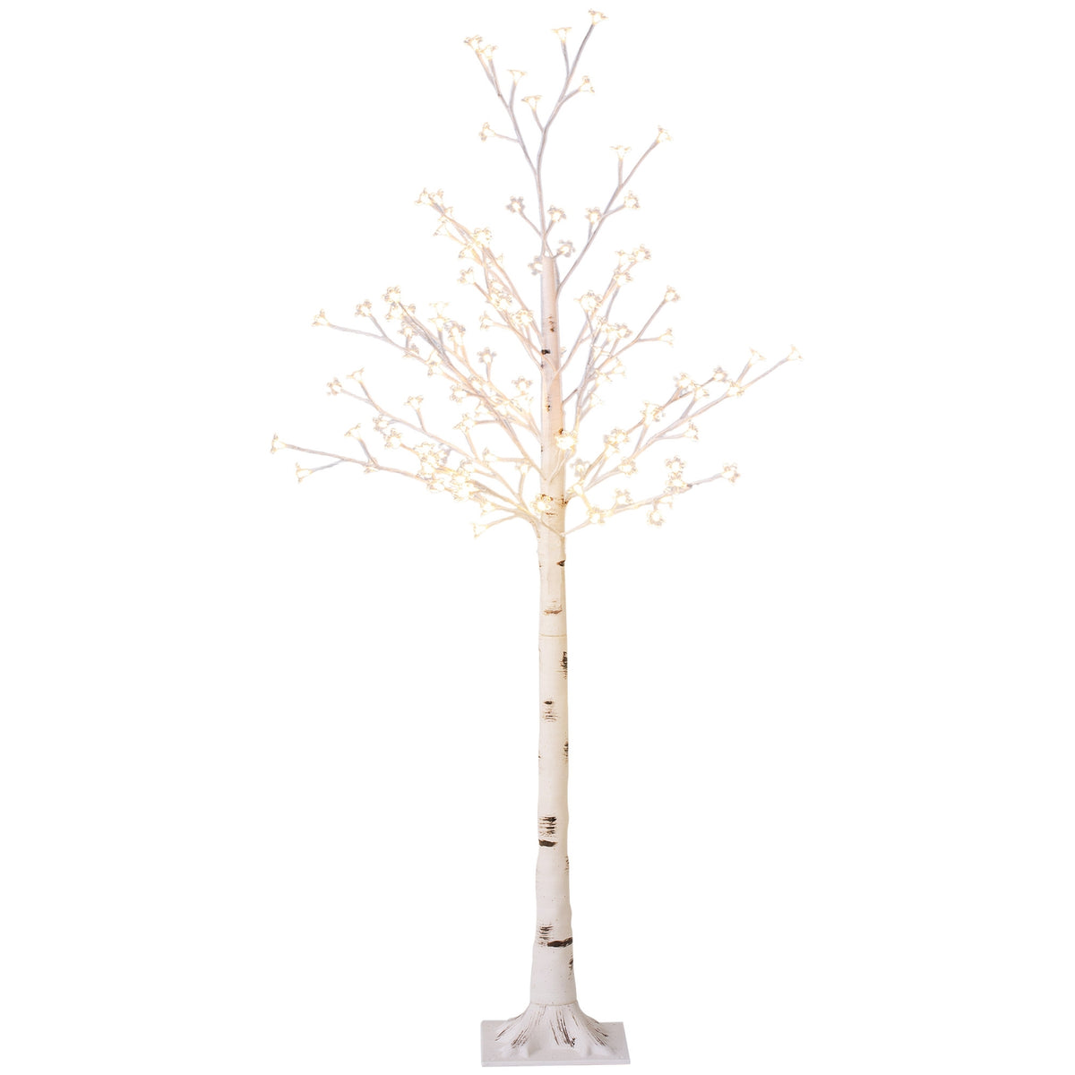 LED světelný strom, 150 cm, teplá bílá, pro interiér i exteriér