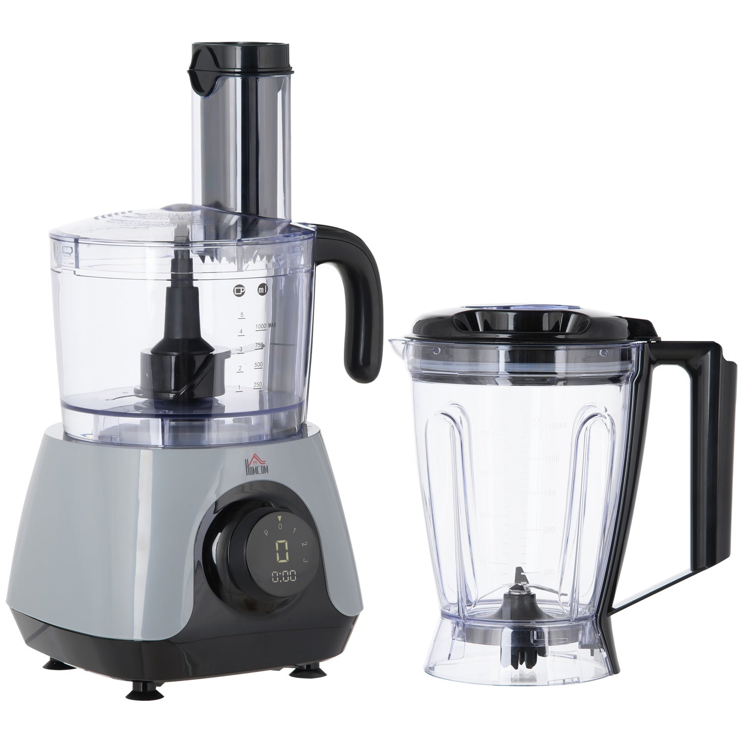 Matberedare, 650W, 1,25L behållare, 3 hastigheter, 4 blad
