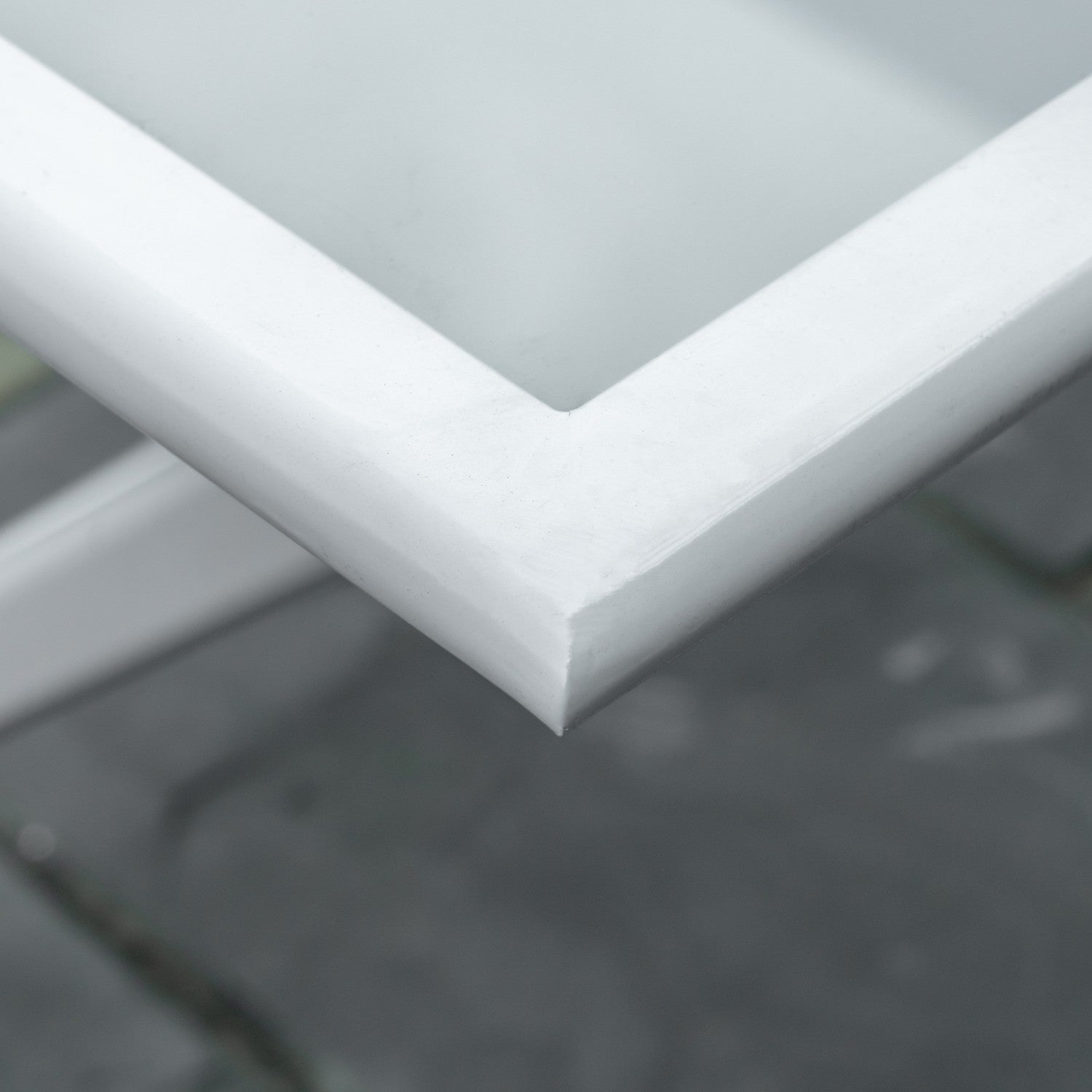 Metallfällbart bord med paraplyhål – 110x70x70cm