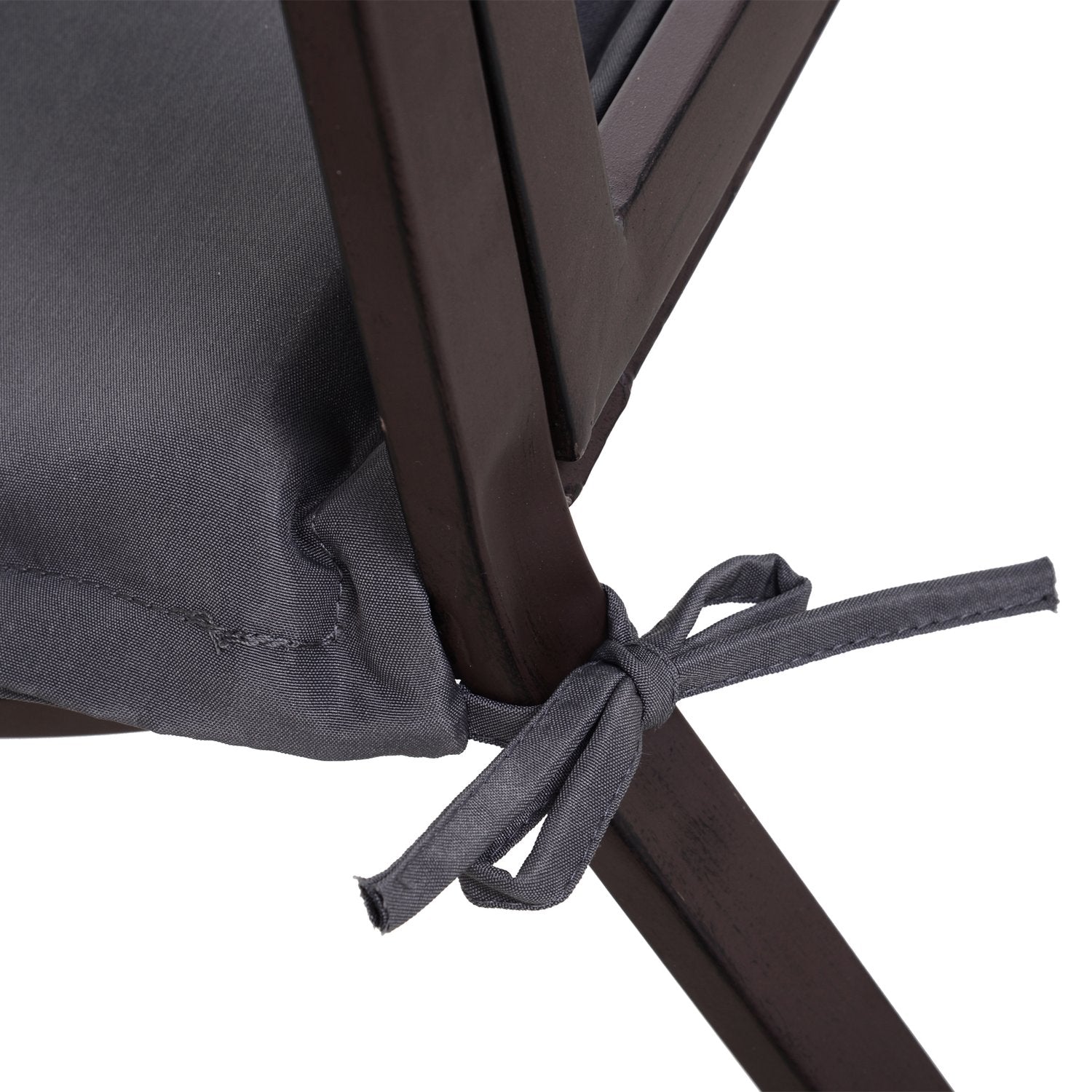 Mörkgrå trädgårdsbänkkuddar, mjuk polyester, 120x54x5 Cm