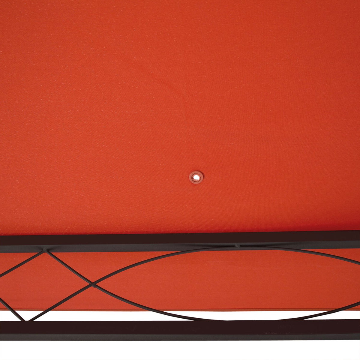 Oranžová polyesterová střešní plachta na altán, sluneční clona, 3x3 m