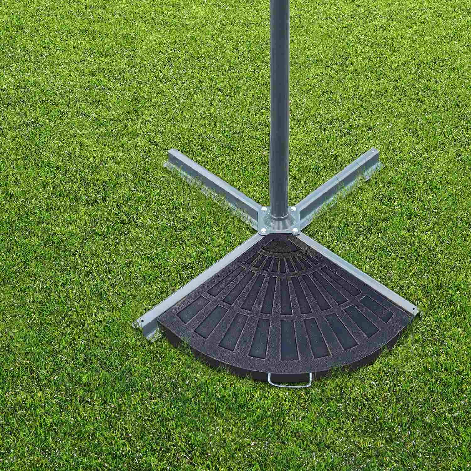 Paraplystativvikter, 2-delat set, harts och metall, 30 kg