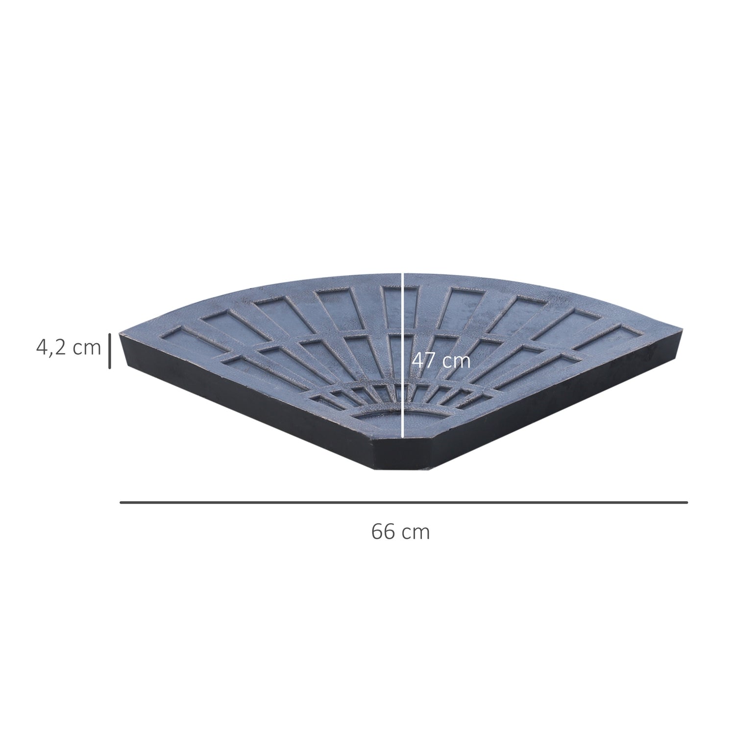 Paraplystativvikter, 2-delat set, harts och metall, 30 kg