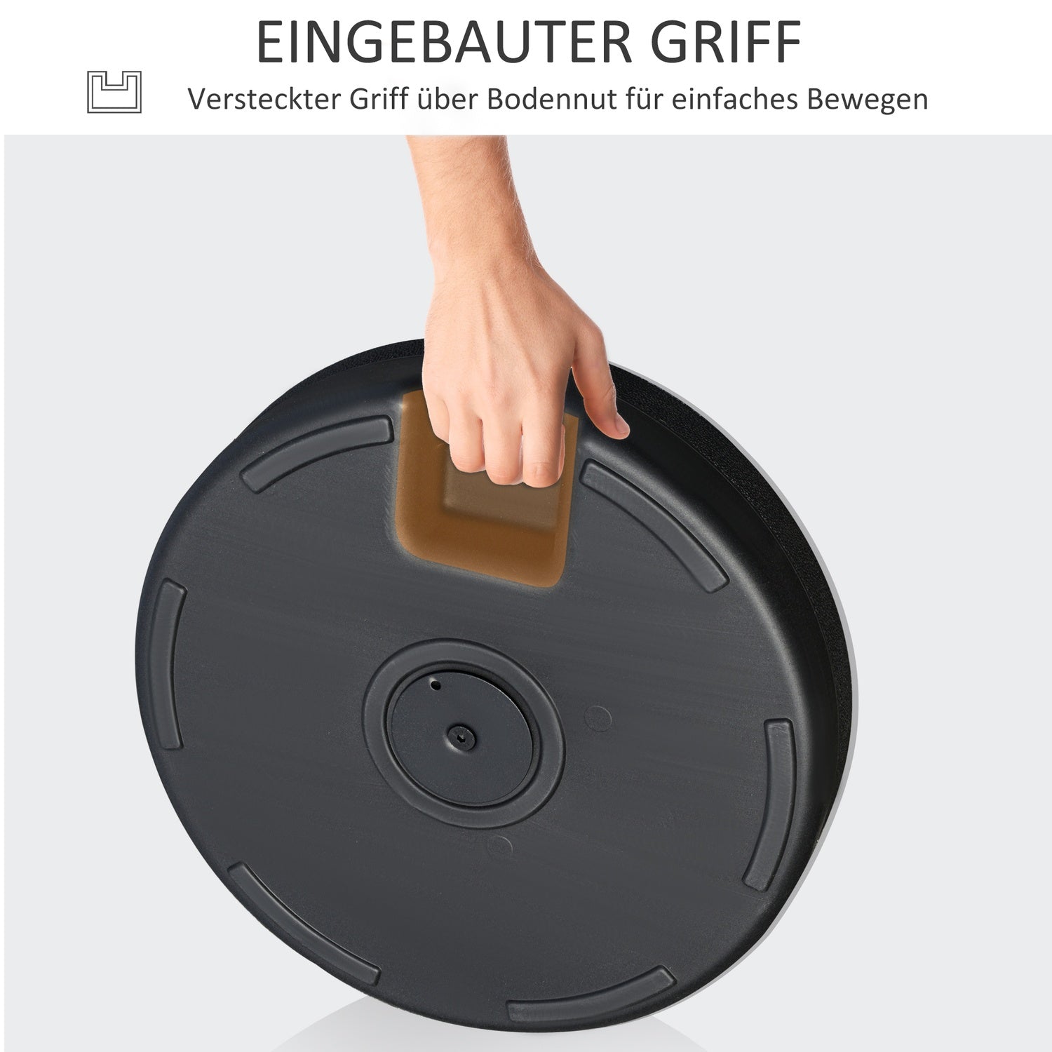 Parasoll Bas 22 Kg, Cement, Svart – Passar Ø38/48 Mm