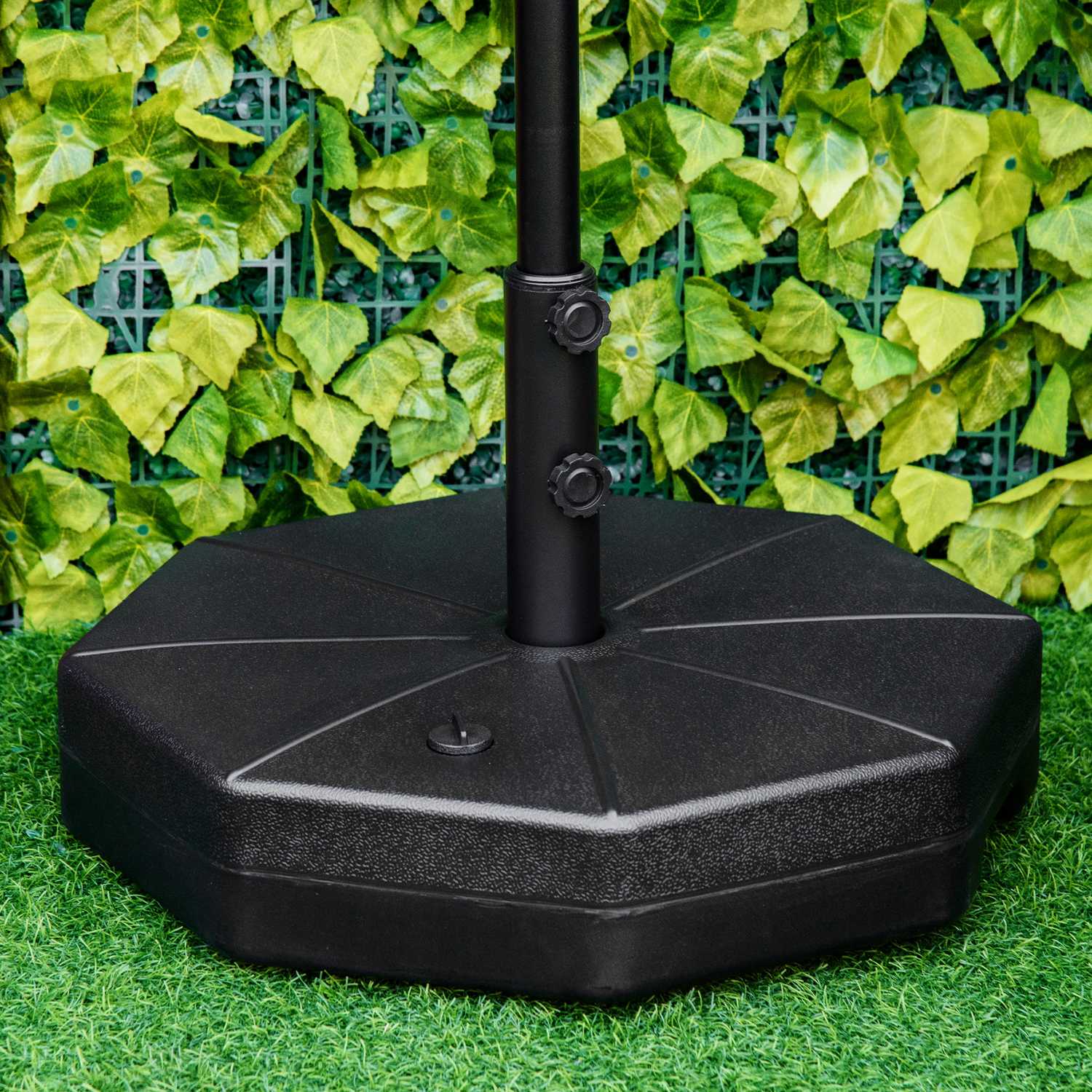 Parasollbas 40 kg för 38/48 mm stolpar, vatten/sandfyllbar