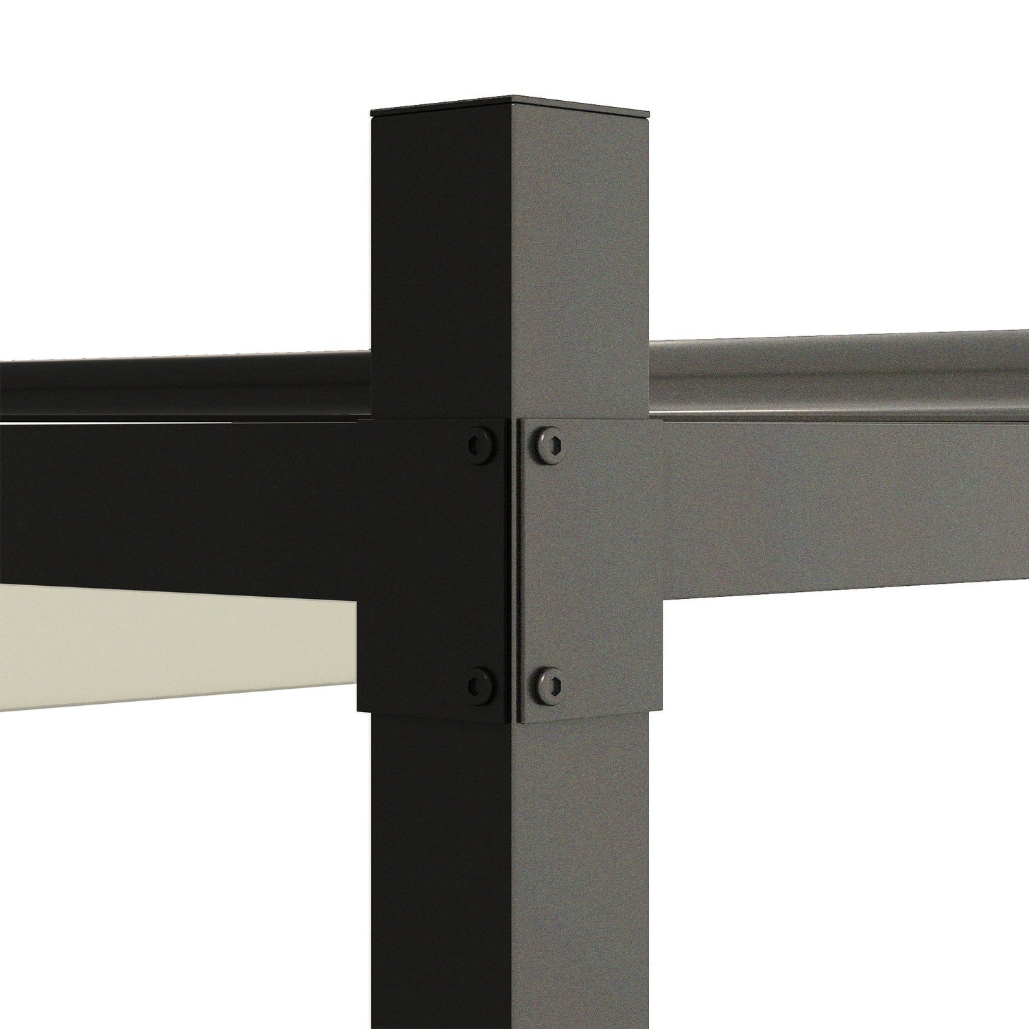 Volně stojící kovová pergola 3x3m na terasu, UV 30+, krémově bílá