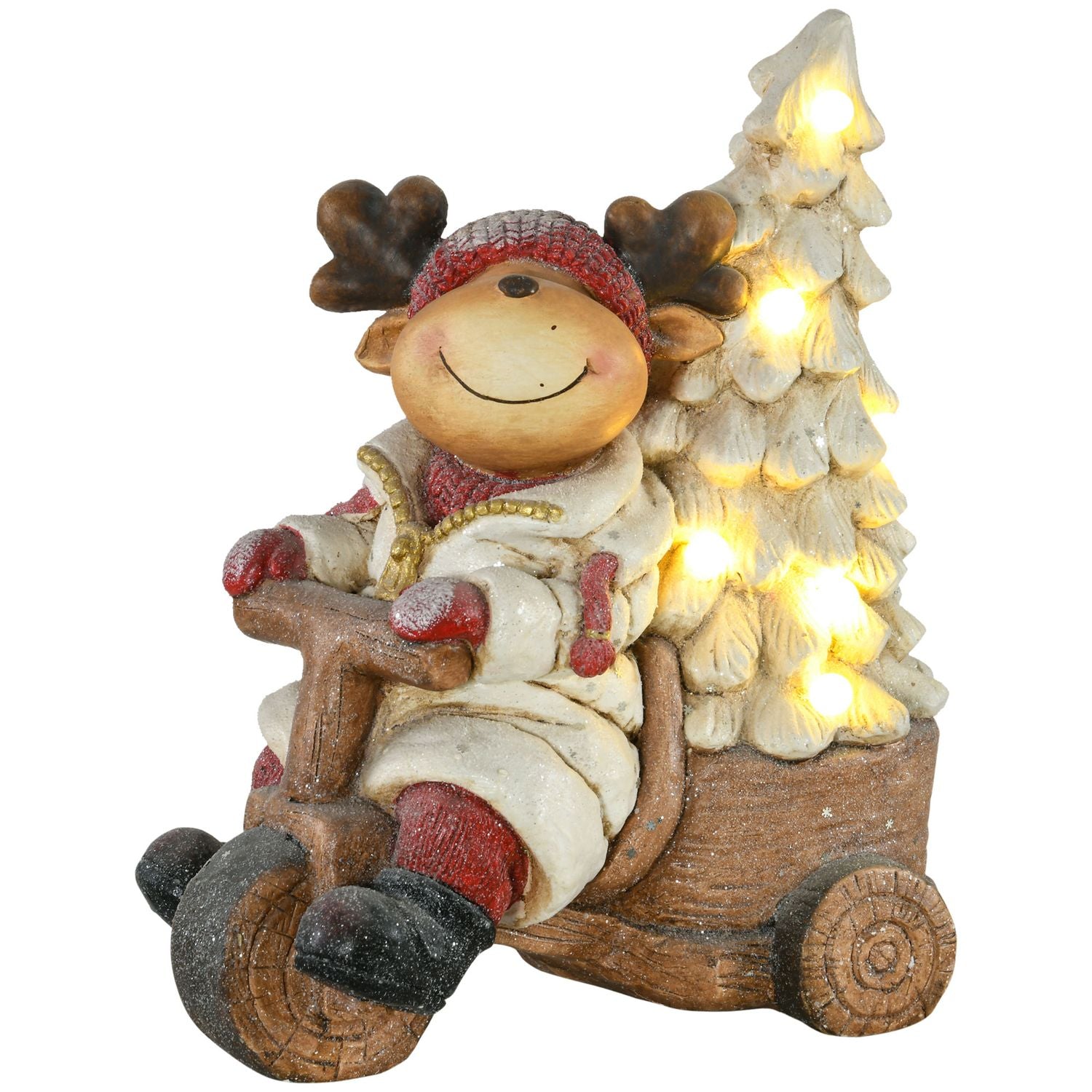 Ren juldekoration med LED-ljus, 44cm