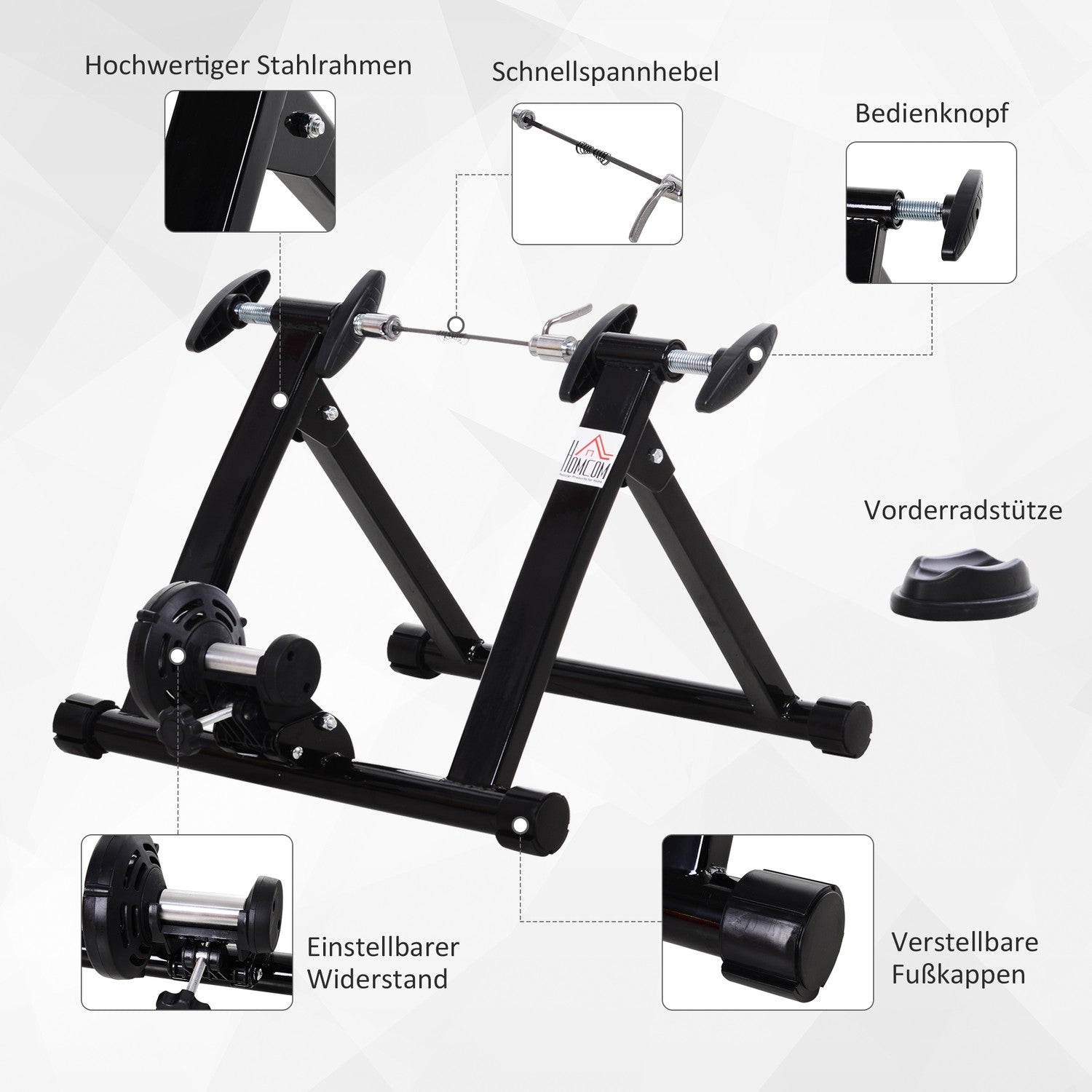 Rullcykeltränare, magnetbroms, passar 26""-28""/700C