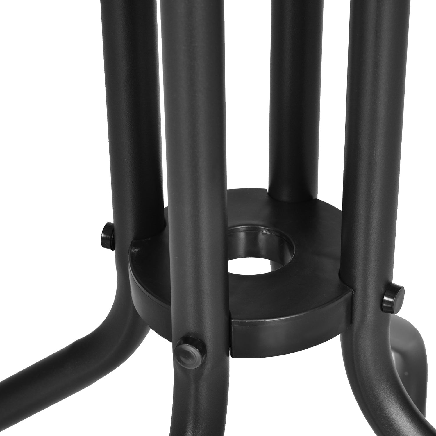 Runt Trädgårdsbord i Metall & Glas – Ø60 X H70 cm