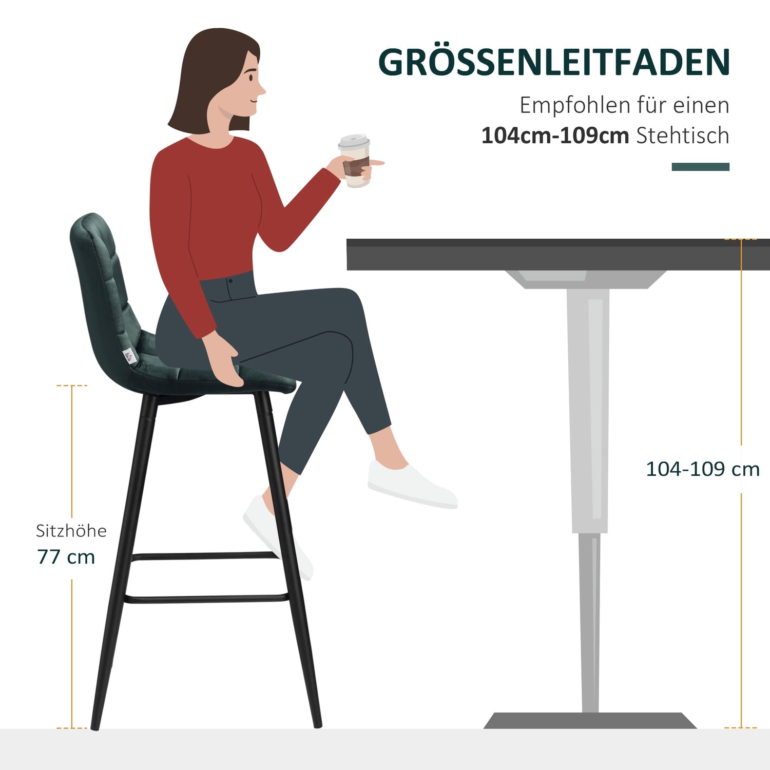 Sametové barové židle, sada 2 ks, protiskluzové, moderní design
