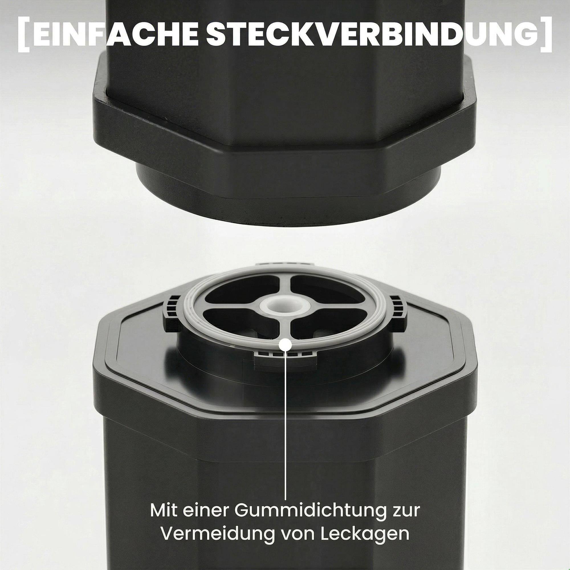 Solcellsdriven trädgårdsdusch 60L med regnduschmunstycke och temperaturkontroll
