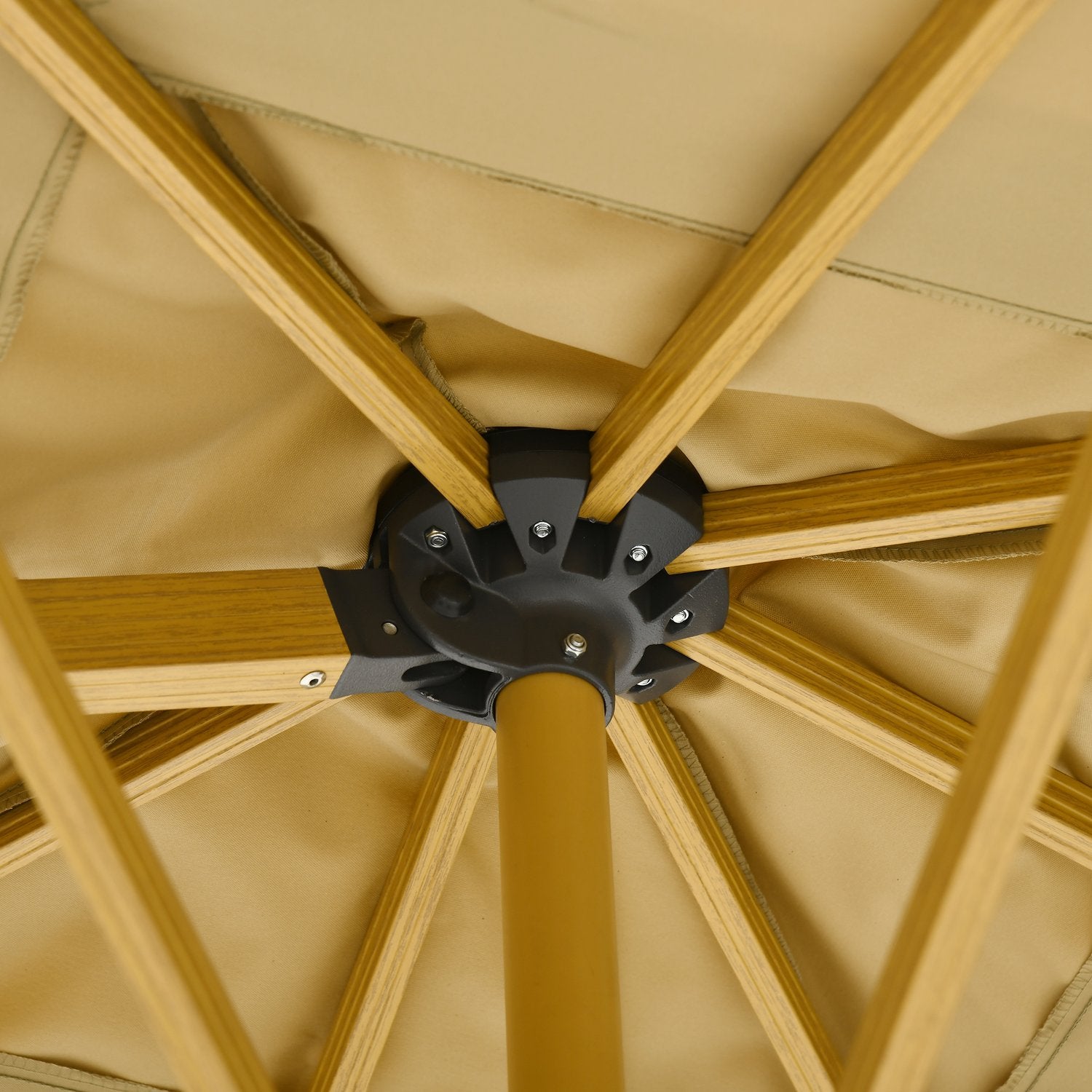 Square Cantilever Parasoll, Justerbar höjd, 295 cm, Khaki