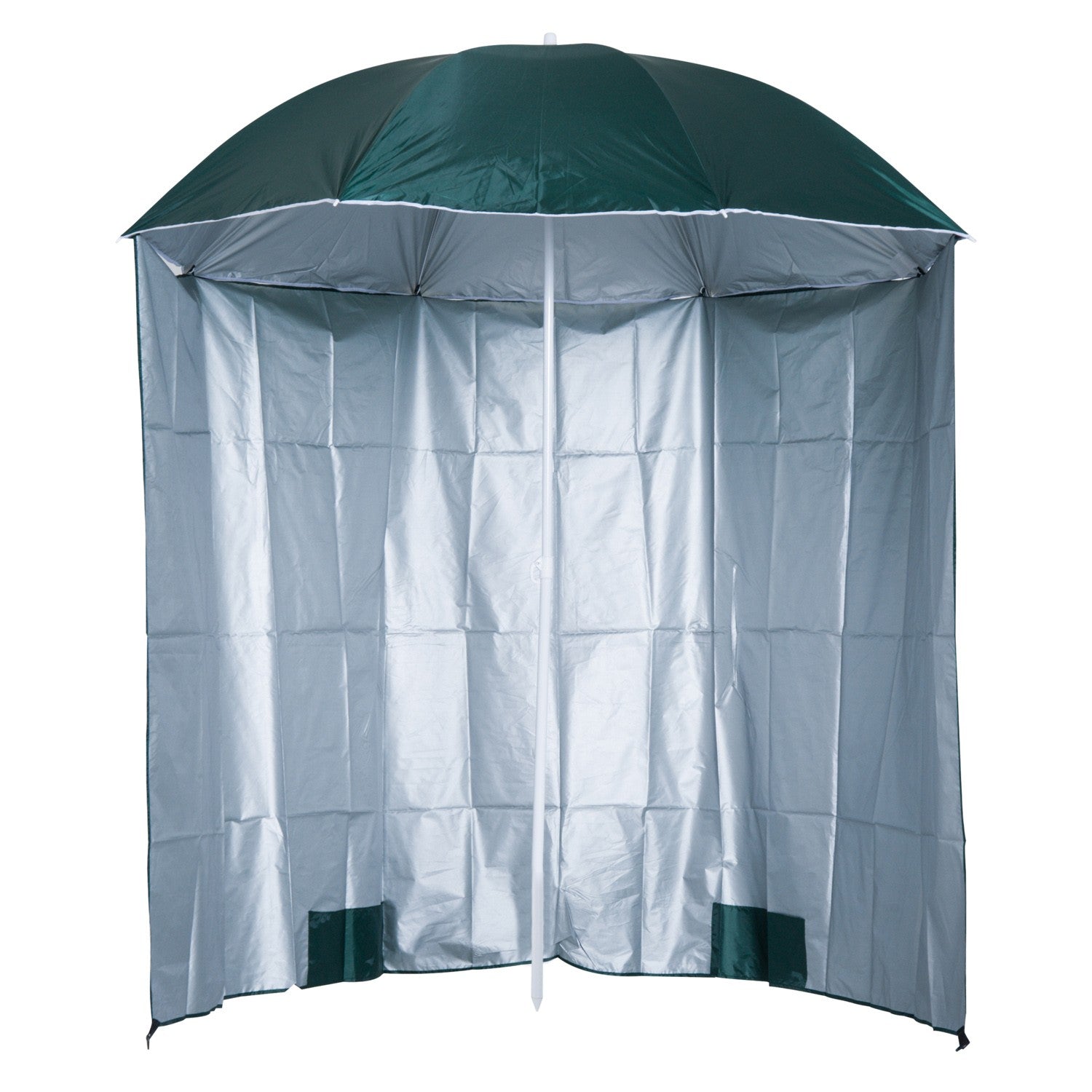 Strandparaply sidovägg, mörkgrön polyester, 2,2m