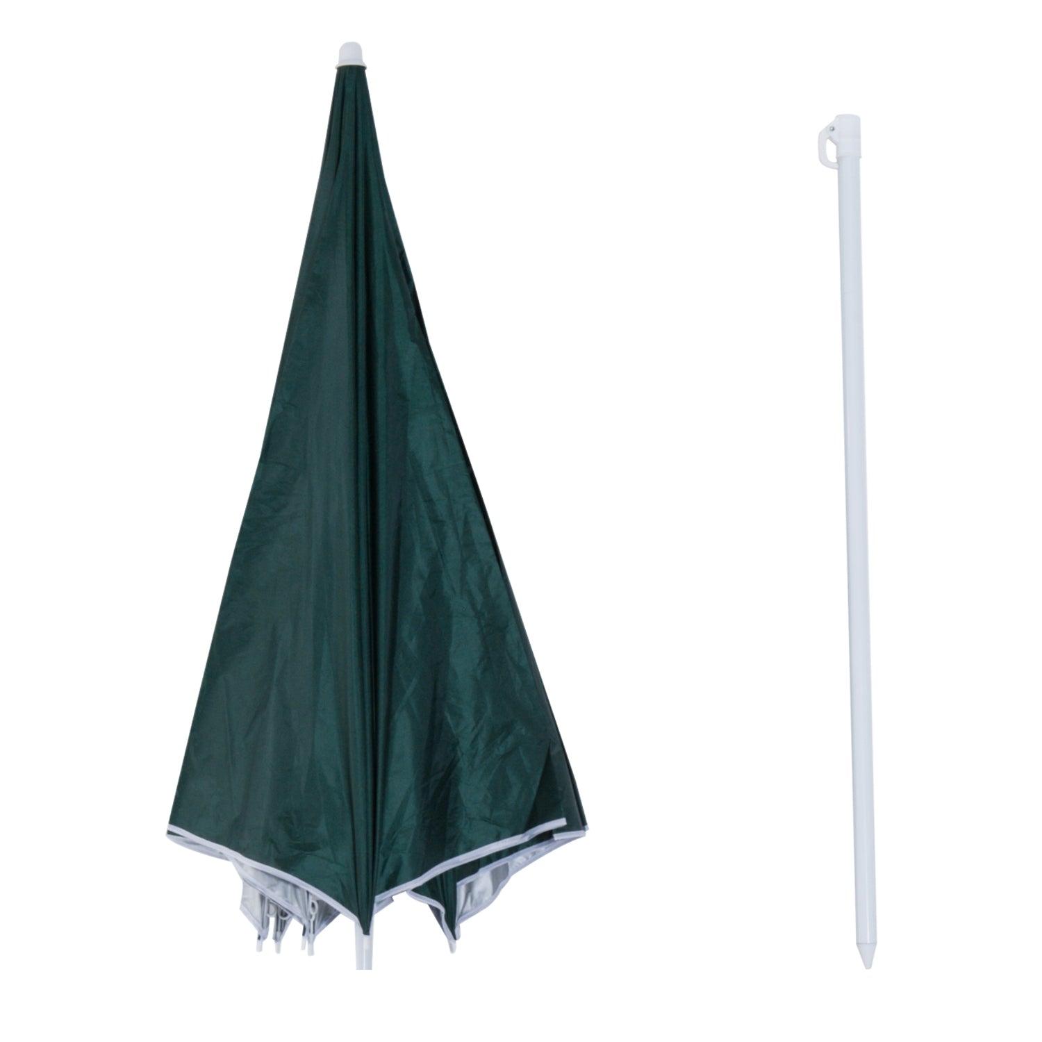 Strandparaply sidovägg, mörkgrön polyester, 2,2m