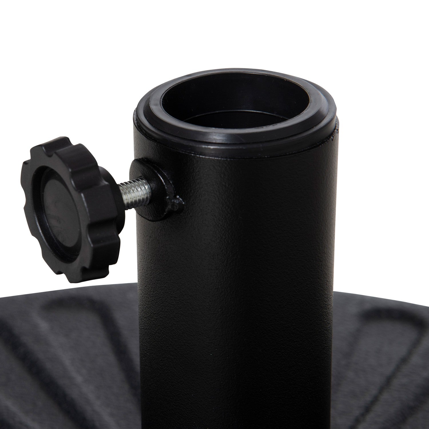 Svart cementparasollställ, 21-26Kg, Ø38-51mm