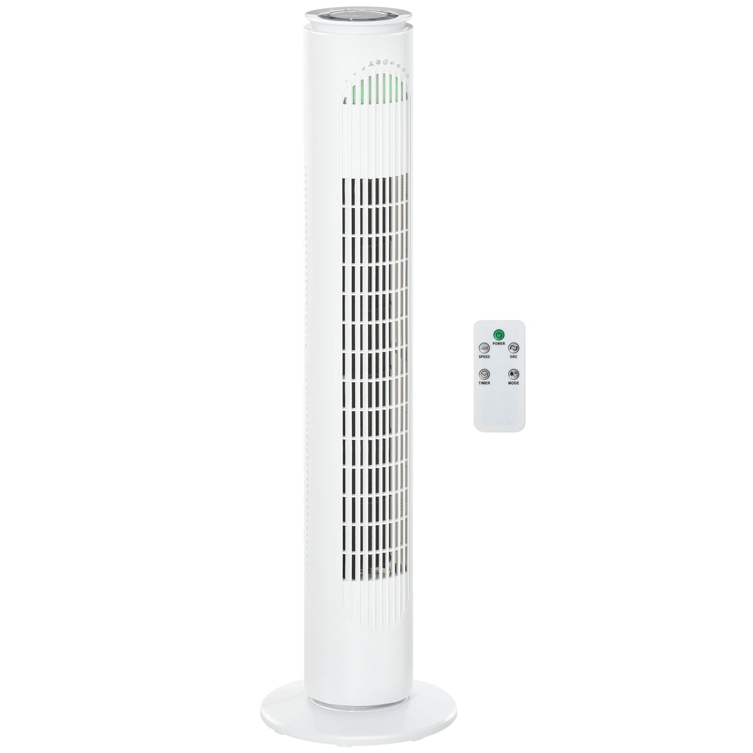 Tornfläkt med 70° oscillation, 77 cm, 45W, 3 hastigheter
