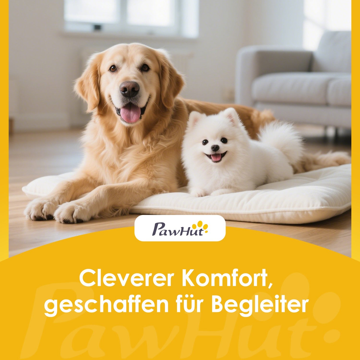Trappa för husdjur, 3 steg, hopfällbar, 36,5 cm, krämvit