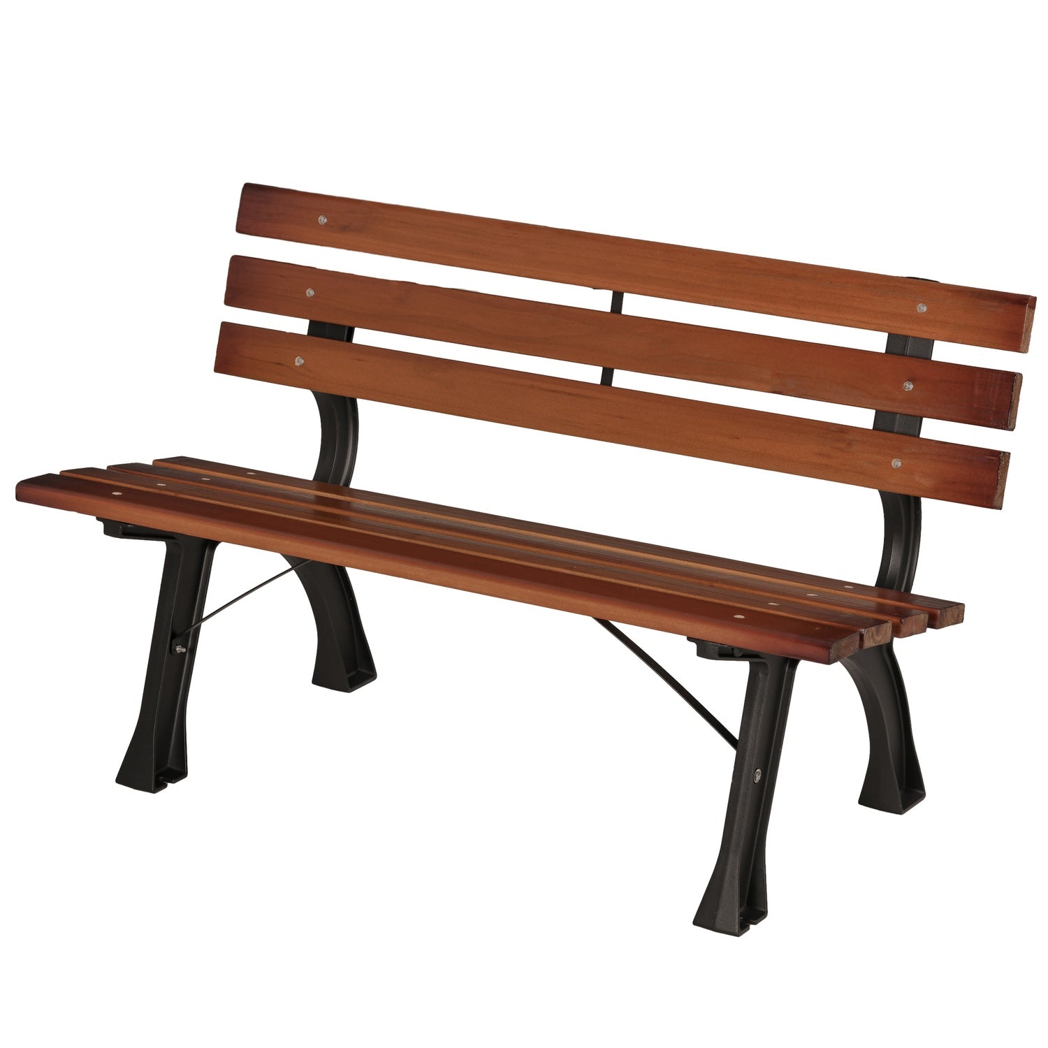 Zahradní lavice pro 2 osoby s opěradlem – 120 cm