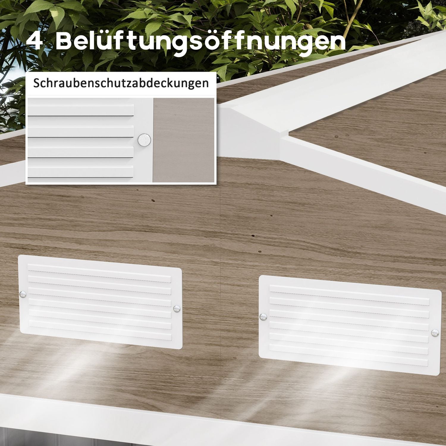 Trädgårdsbod i galvaniserat stål 4,9 m², väderbeständig, ljusbrun